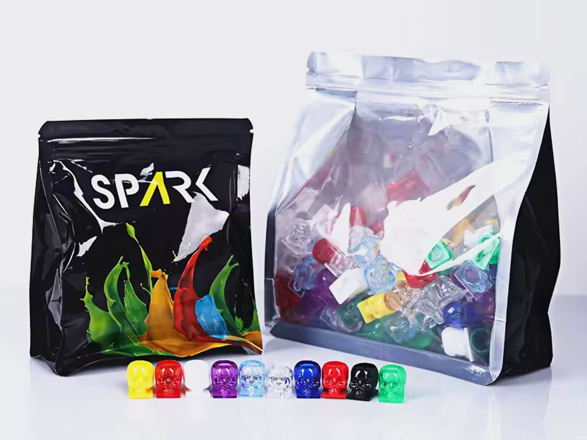 Spark Crystal Skull Tattoo Ink Cups