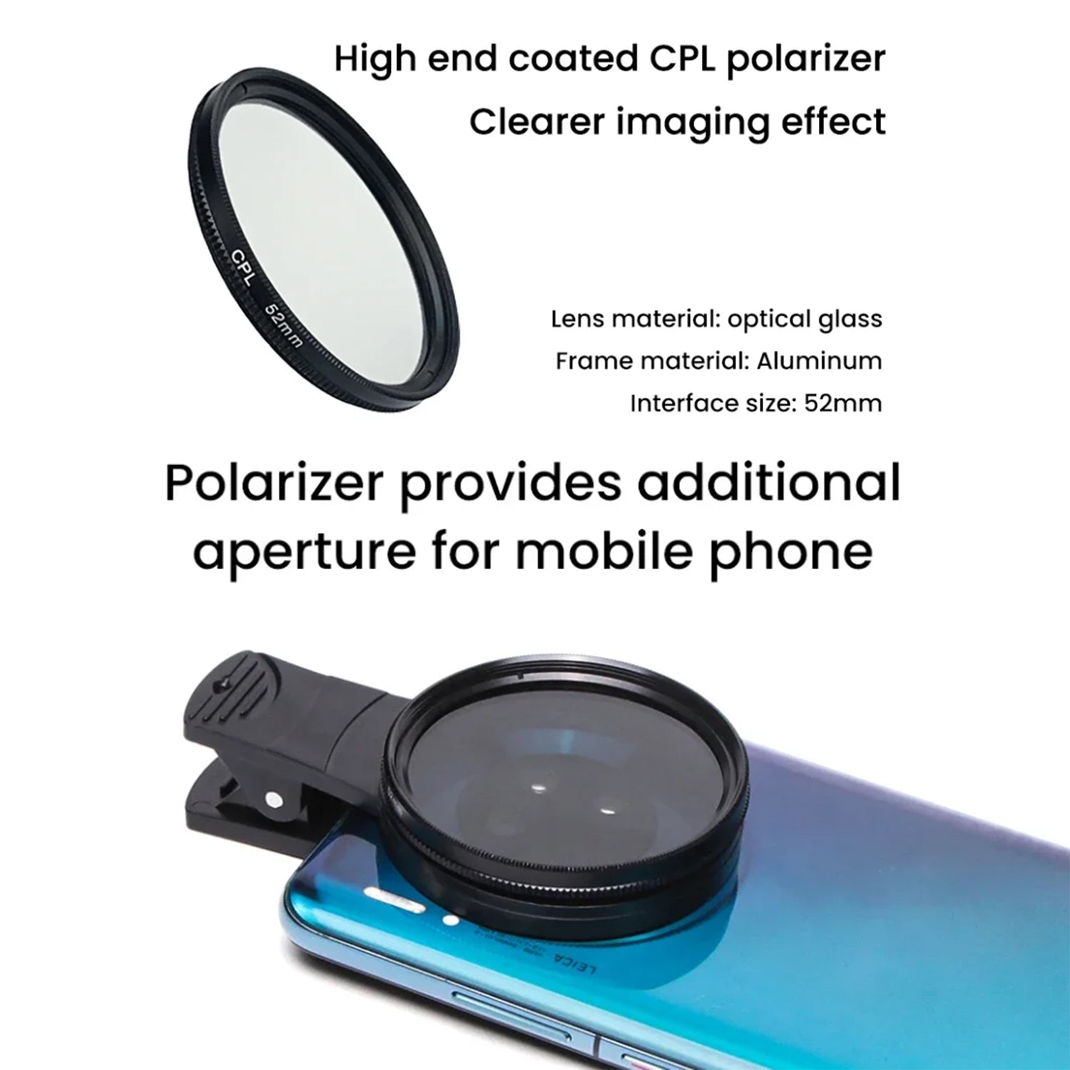 KIT FOTOGRAFICO 180 Filtro CPL con Luz LED y Trípode