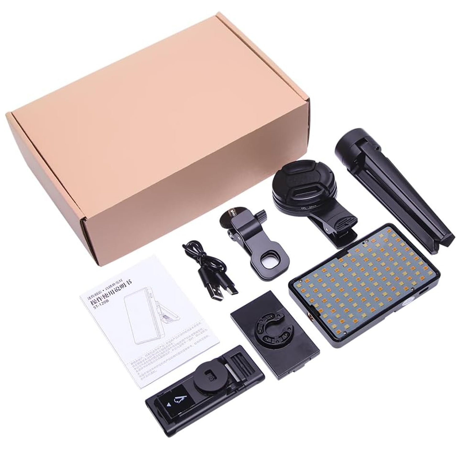 KIT FOTOGRÁFICO 120 Filtro CPL con Luz LED y Trípode