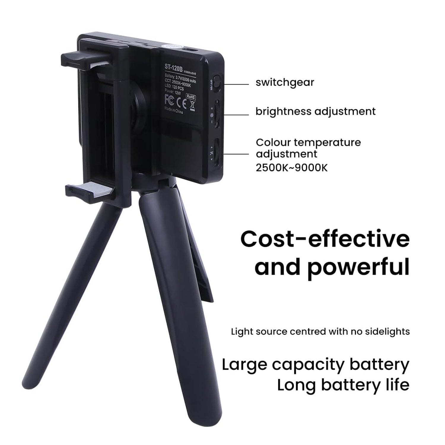 KIT FOTOGRÁFICO 120 Filtro CPL con Luz LED y Trípode