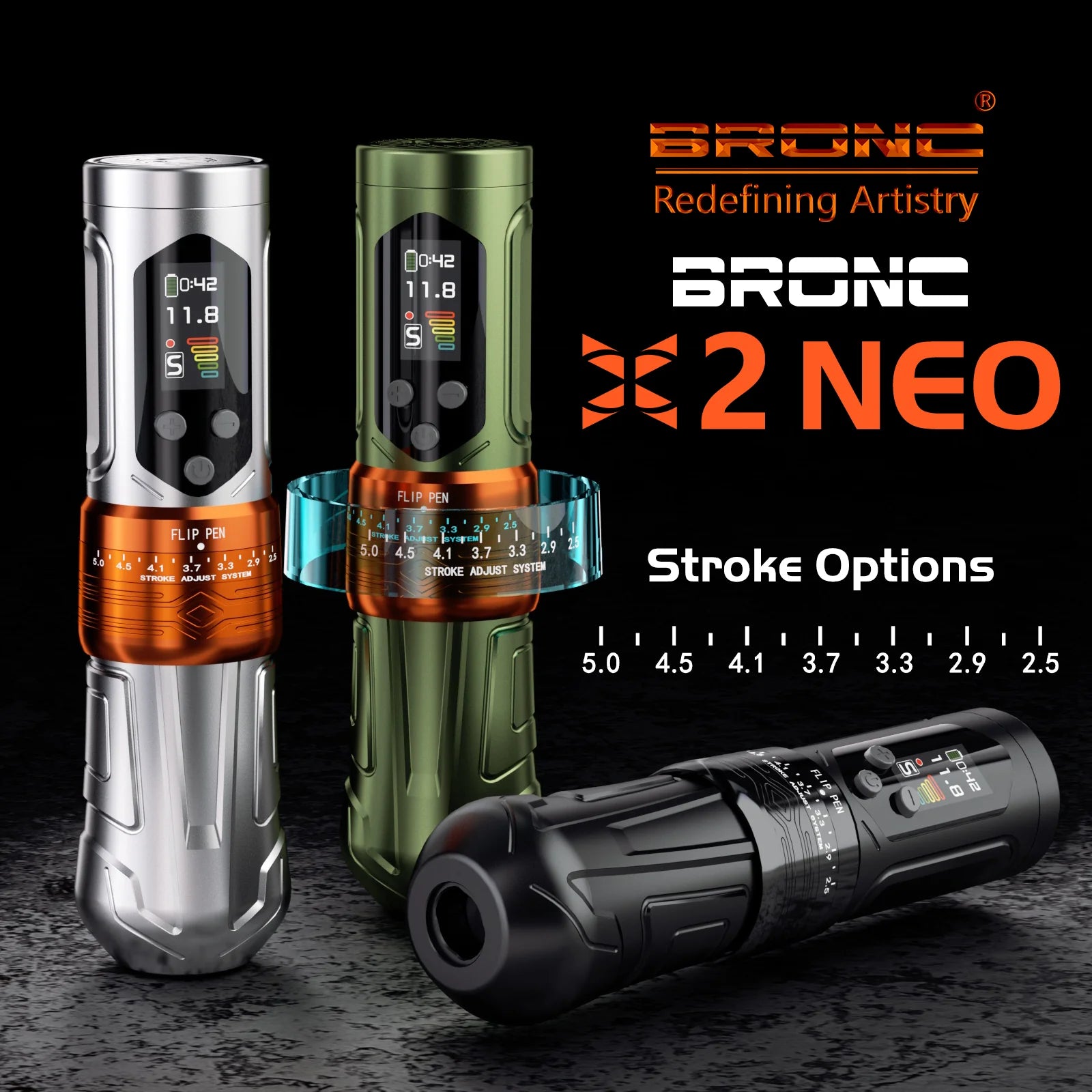BRONC X2 Neo Adjustable Wireless Pen