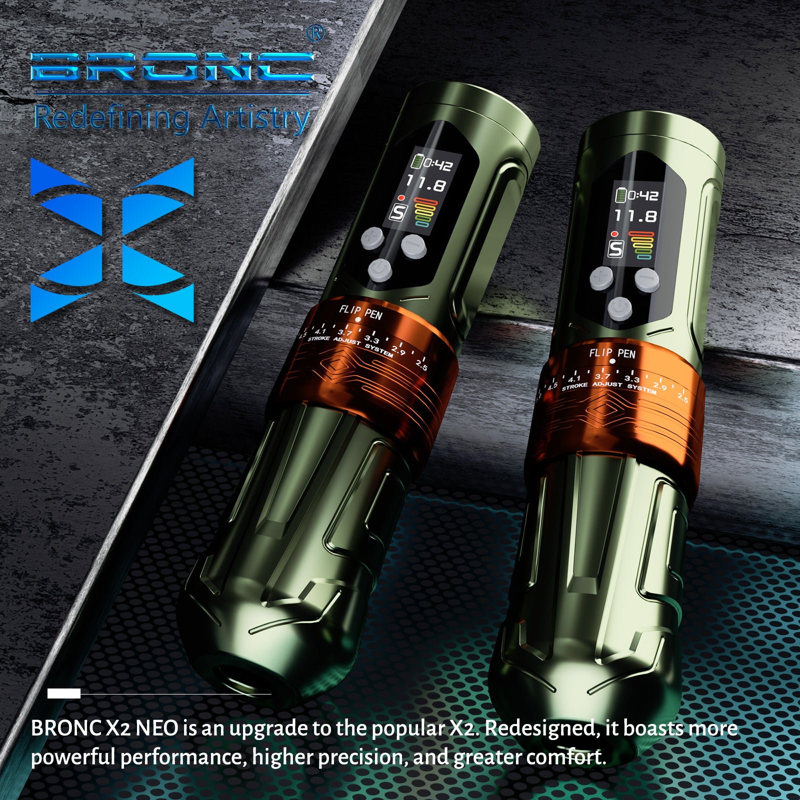 BRONC X2 Neo Adjustable Wireless Pen