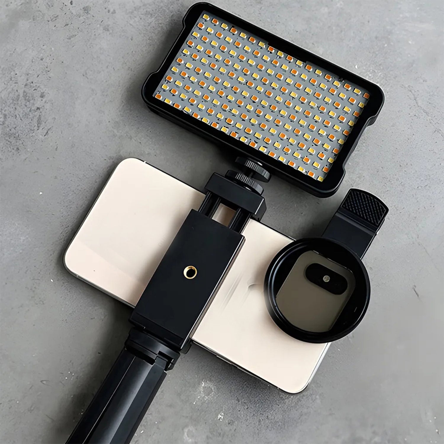 KIT FOTOGRAFICO 180 Filtro CPL con Luz LED y Trípode