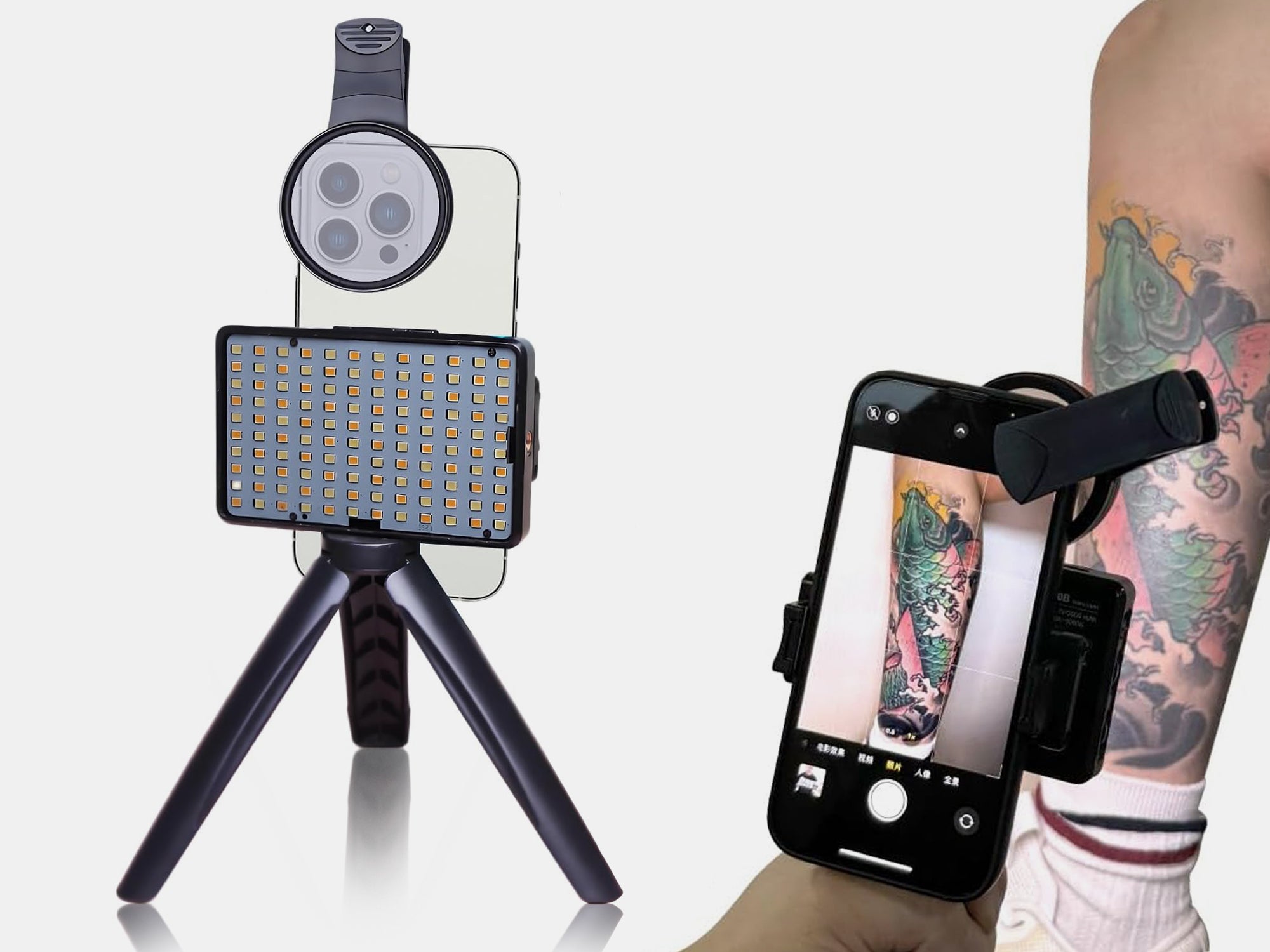 KIT FOTOGRÁFICO 120 Filtro CPL con Luz LED y Trípode