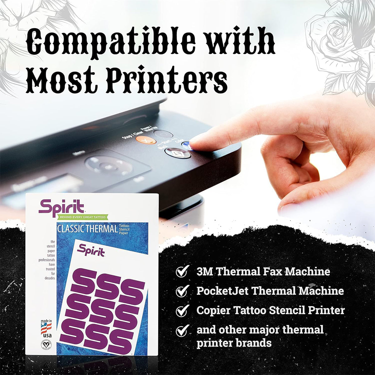 Papel Hectográfico SPIRIT Thermal (Pack x100 hojas)