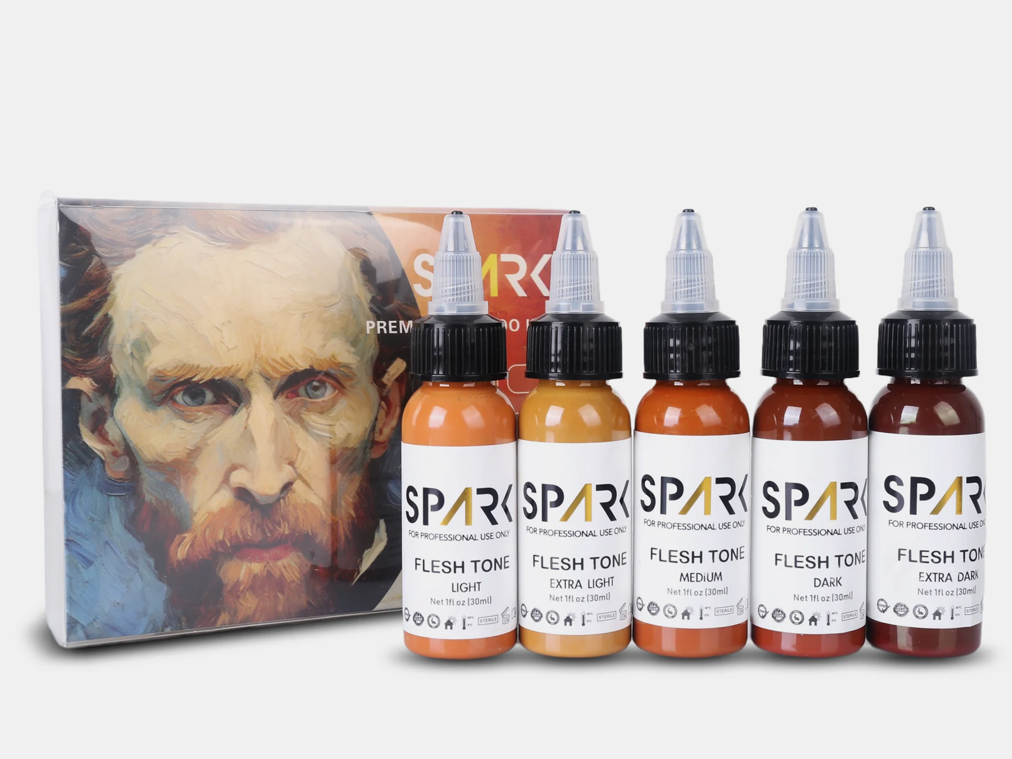 Set de tintas Flesh Tone Spark (1 Oz.)